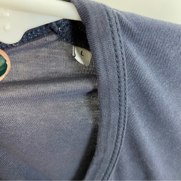 Jack & Jones Tshirt Mens Size Large Navy Blue Gray Short Sleeve Crewneck Soft - Picture 5 of 8